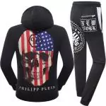 sport survetement philipp plein pattern skull usa nyc